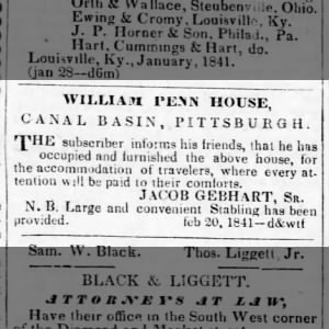 TAVERNS_William Penn House Gebhart 1841